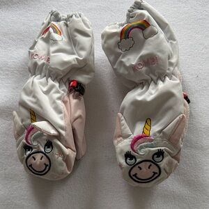 Unicorn Mittens with Rainbow Mittens